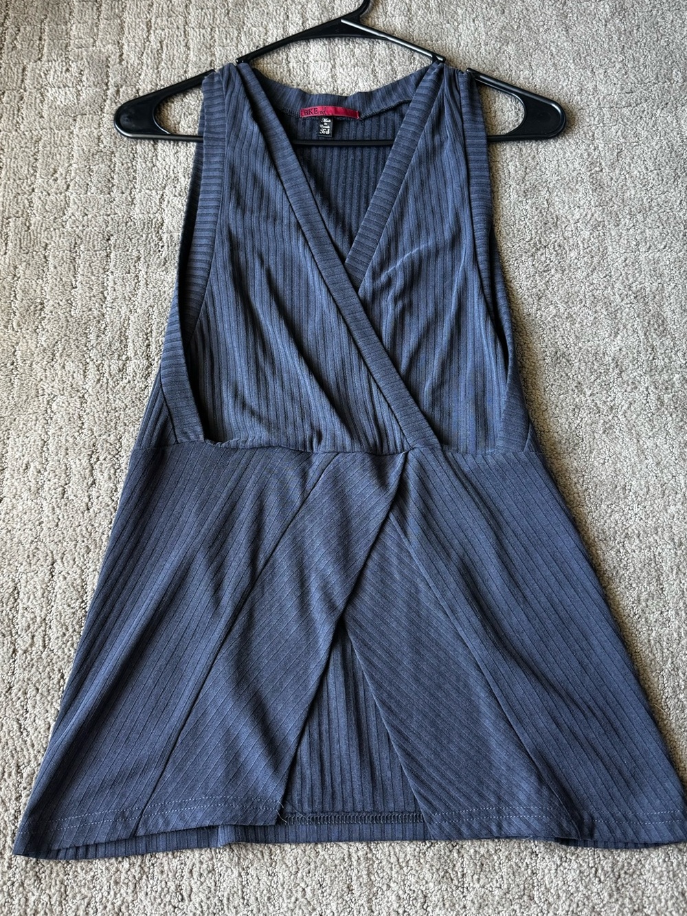 Buckle Women's Slate Blue Ribbed Tank Top